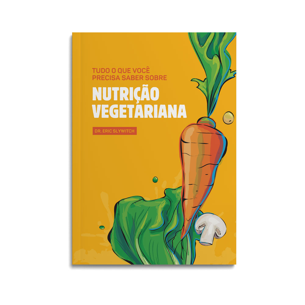 Capa de material sobre nutrição vegetariana